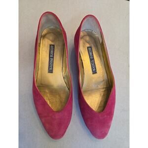 Andrea Pfister Purple Suede Flats Size EU 35 Us5 Made In Italy